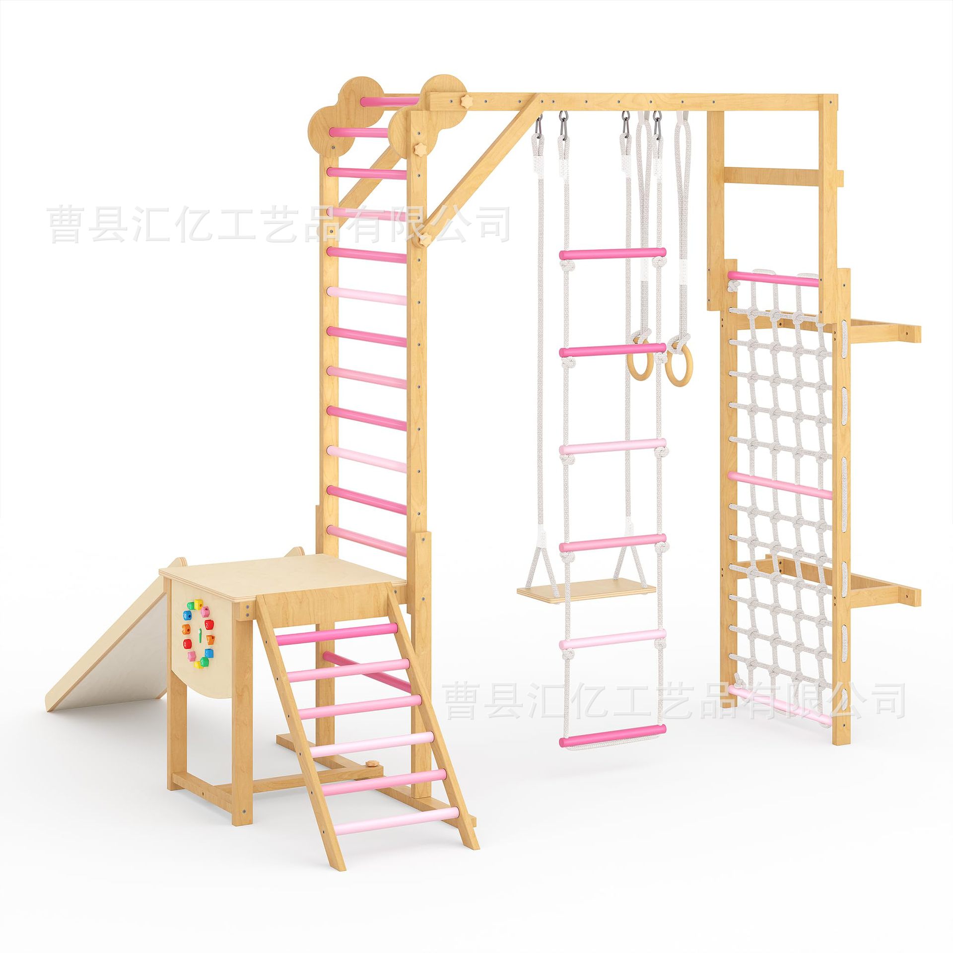 Kids Outdoor Climbing Frame - Brinquedo de Fitness Infantil em Madeira