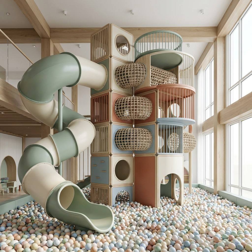 Kids Outdoor Climbing Frame - Parque Infantil Minimalista, Área de Brincadeiras