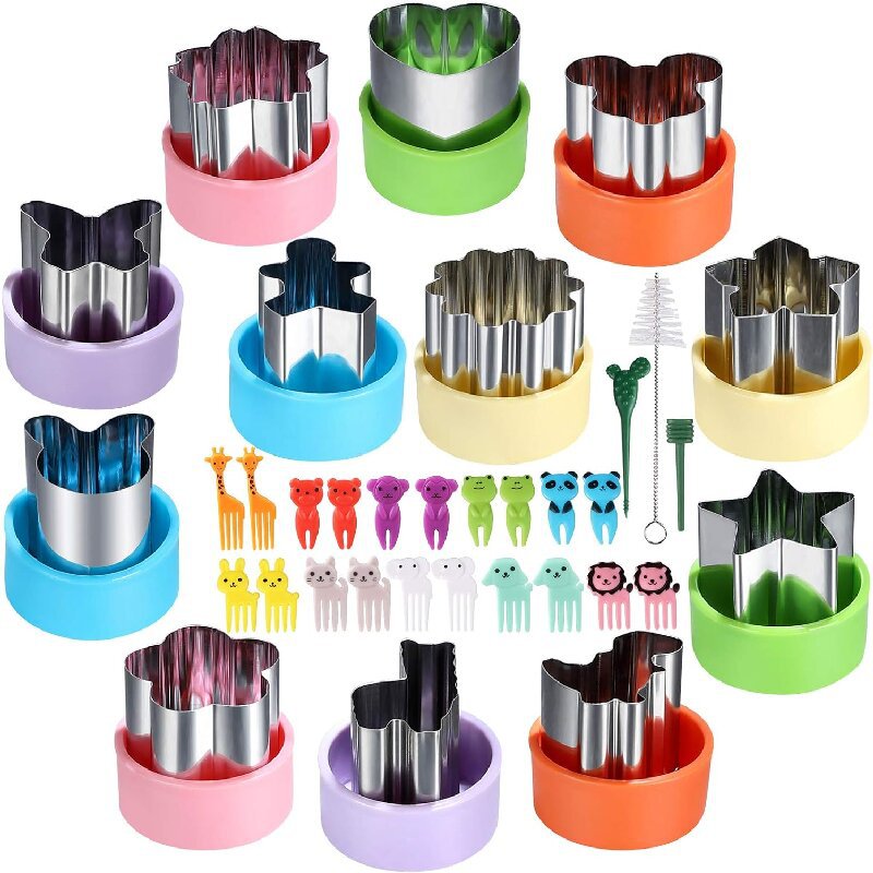 Kids Outdoor Kitchen Accessories - Conjunto de formas de cortador de
