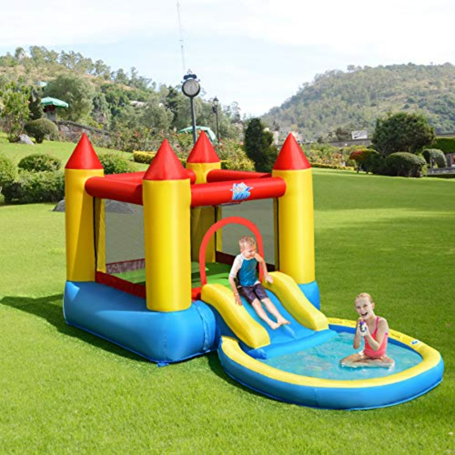 Kids Outdoor Area - Castelo inflável para crianças de 3