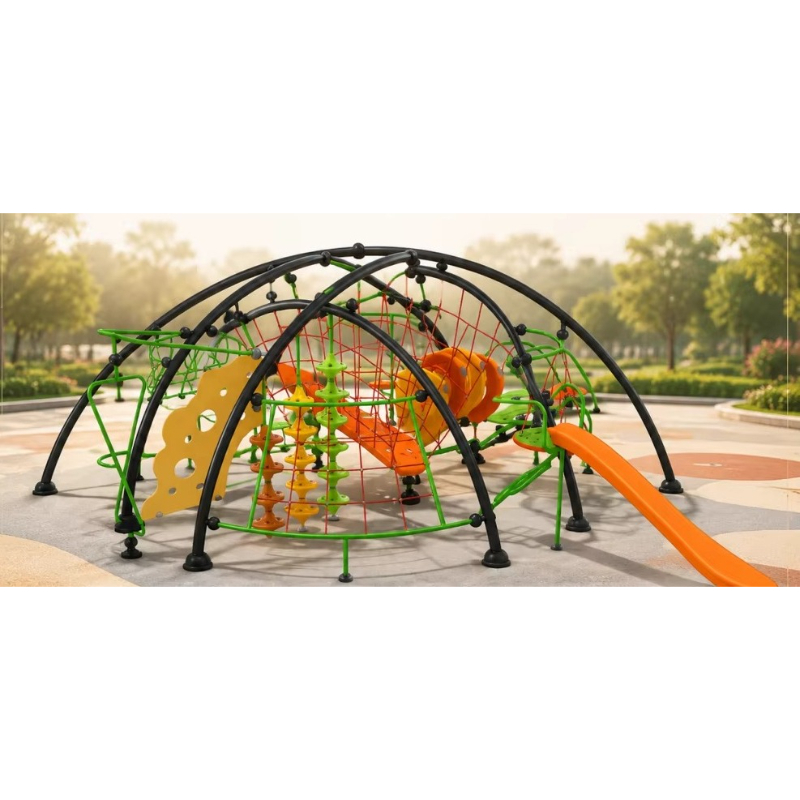 Kids Outdoor Climbing Frame - Estrutura de Escalada, Domo de Corda