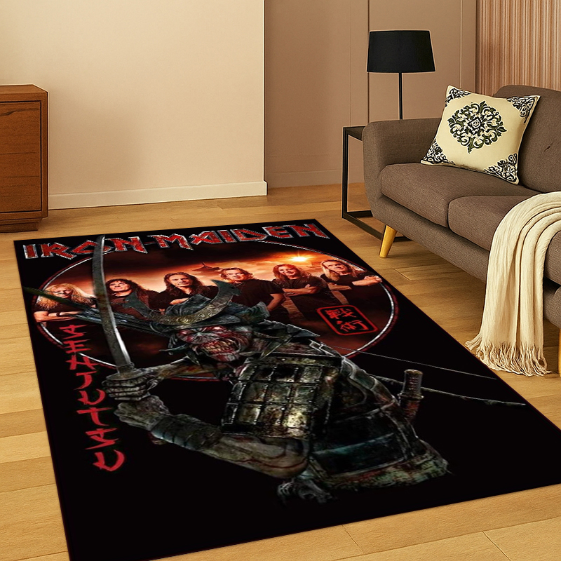 Kids Outdoor Area - Tapete 3D I-Iron Maiden para Quarto,