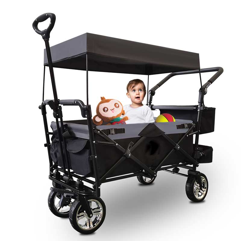 Kids Outdoor Furniture Set - Carrinho de passeio dobrável, resistente, para