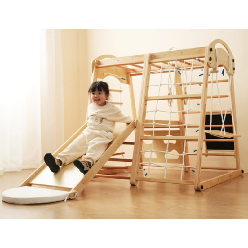 Escorregador de Madeira para I - Kids Outdoor Climbing Frame avaliação e preço