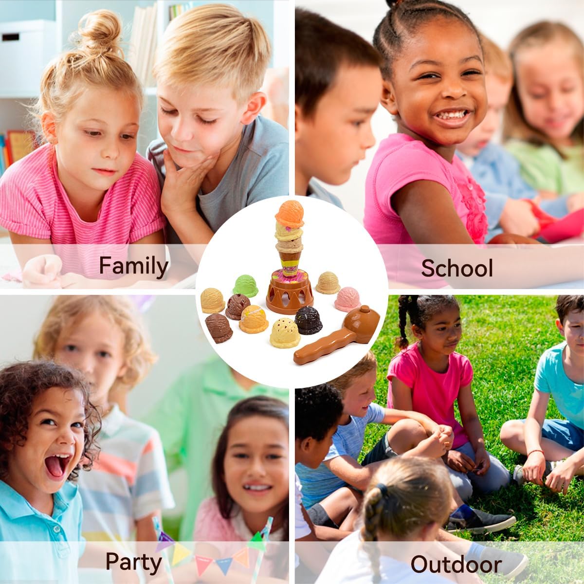 Jogos de empilhamento de sorve - Kids Outdoor Kitchen Accessories avaliação e preço