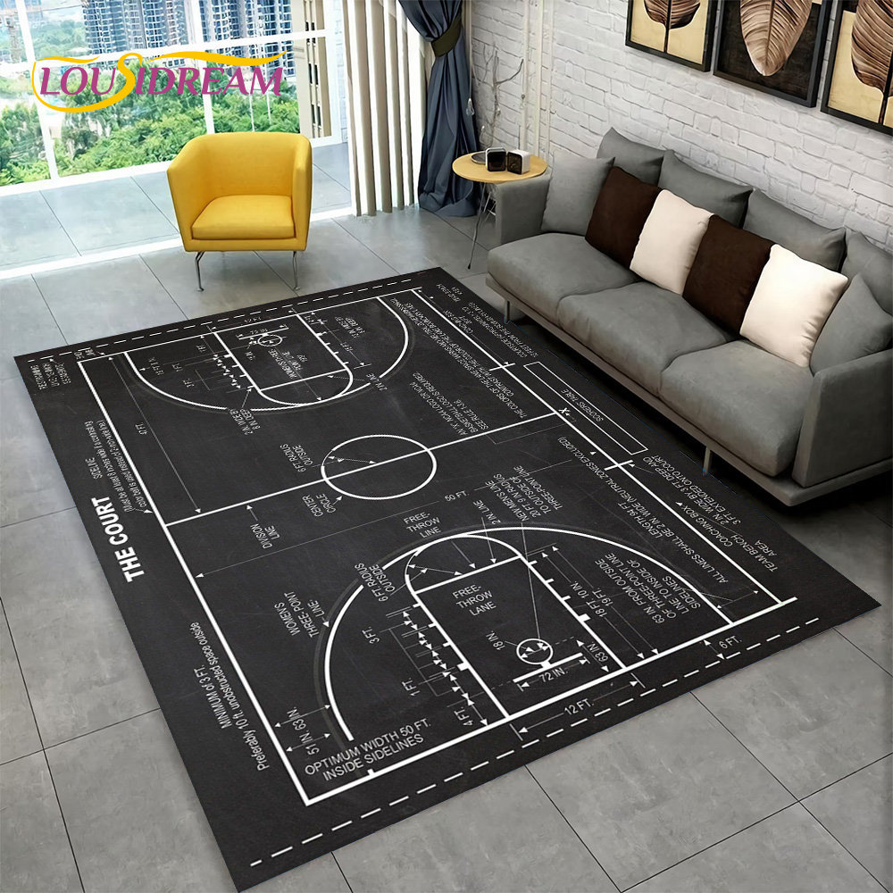 3D Basketball Cour Cartoon Are - Kids Outdoor Area avaliação e preço