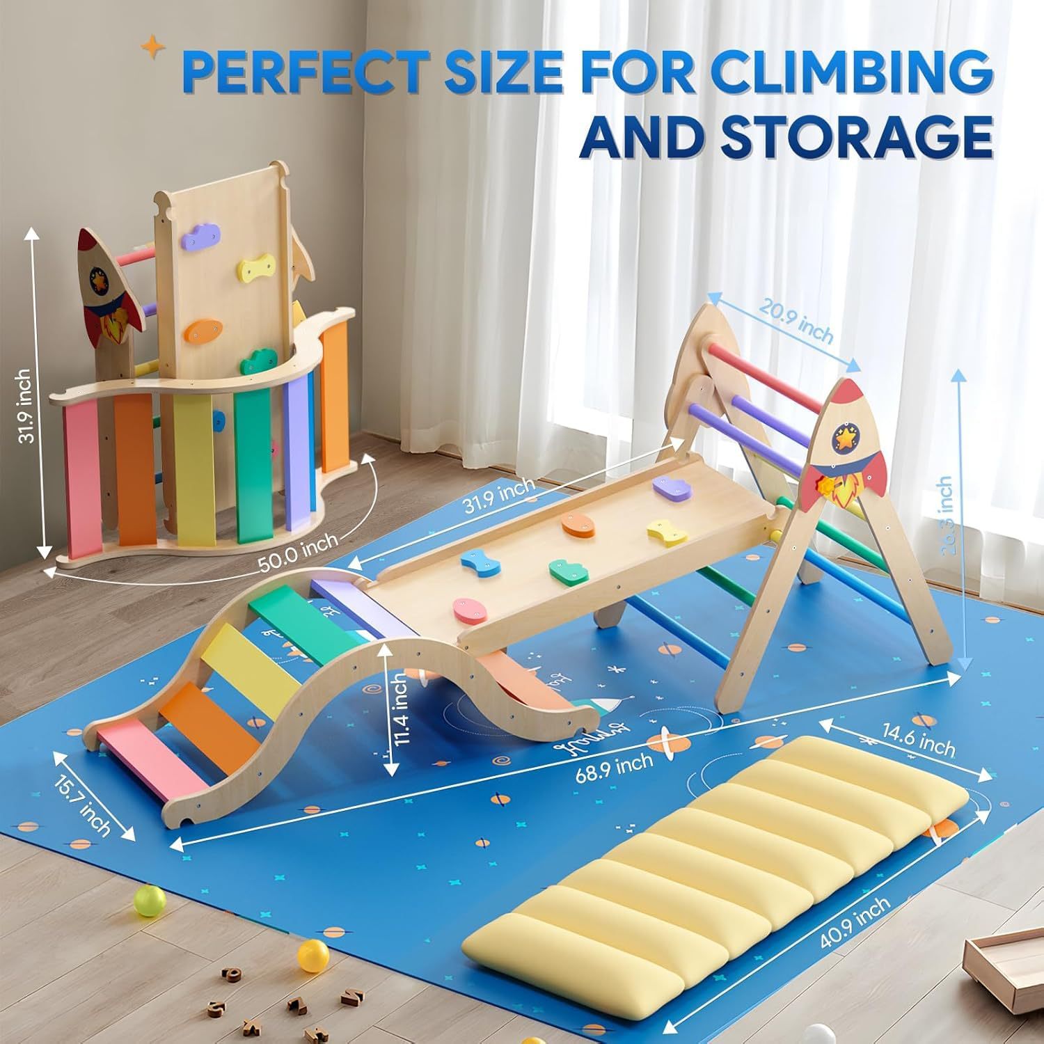 Estrutura de Escalada Versátil - Kids Outdoor Climbing Frame avaliação e preço